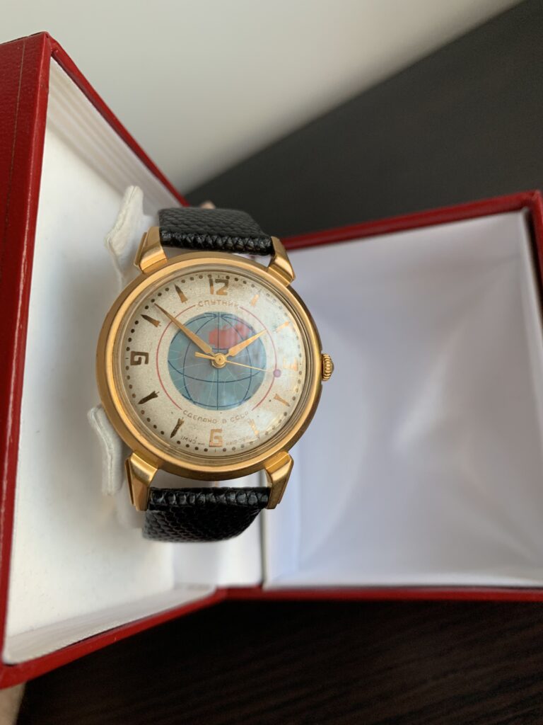 Sputnik White Dial Gold Plated dial