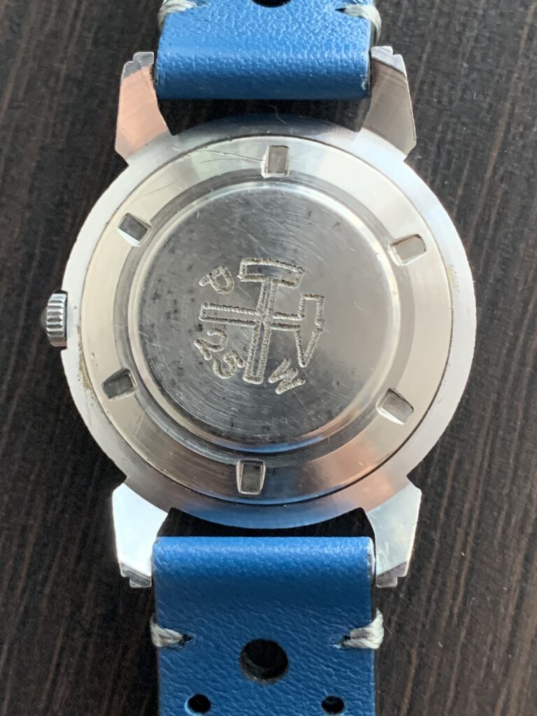 Sputnik white dial case back