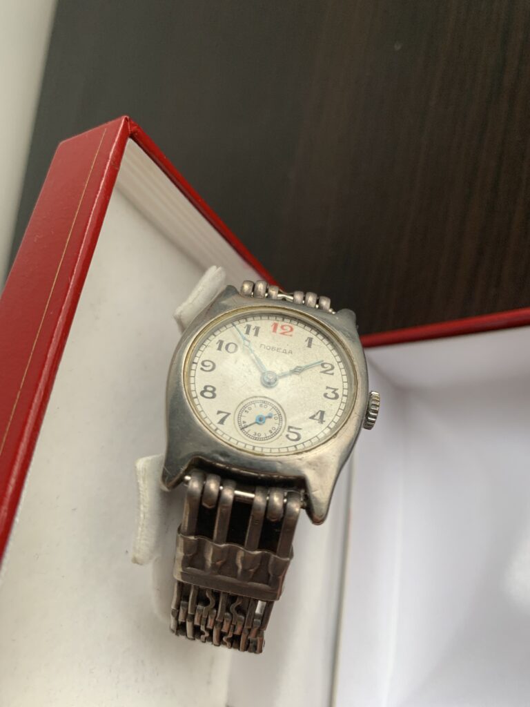 Silver case pobeda case down